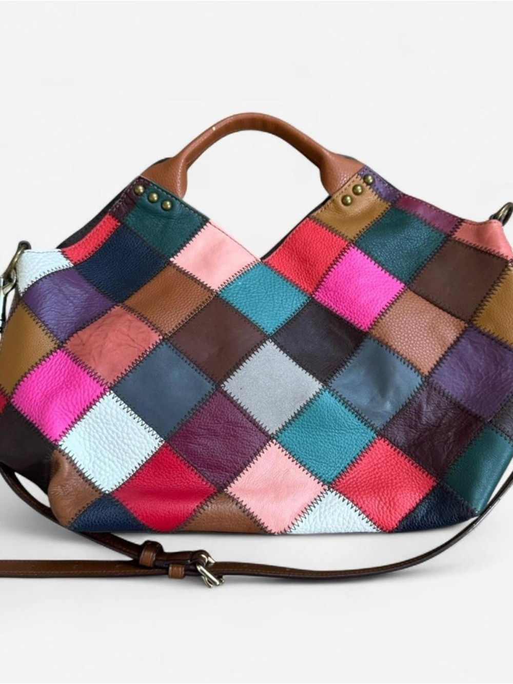 Kooba Patchwork Multicolor Leather Hobo Bag - Picture 2 of 8